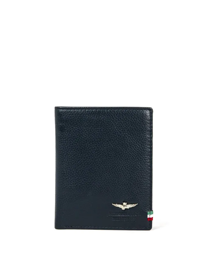 Aeronautica Militare Portafoglio verticale uomo "Flag" Blu