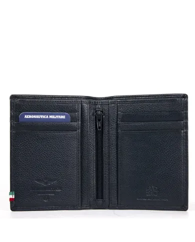 Aeronautica Militare Portafoglio verticale uomo "Flag" Blu