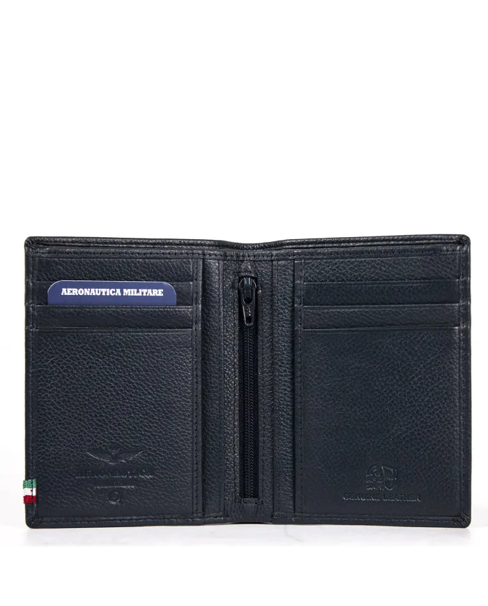 Aeronautica Militare Portafoglio verticale uomo "Flag" Blu