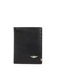 Aeronautica Militare Portafoglio verticale uomo "Flag" Nero