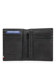 Aeronautica Militare Portafoglio verticale uomo "Flag" Nero