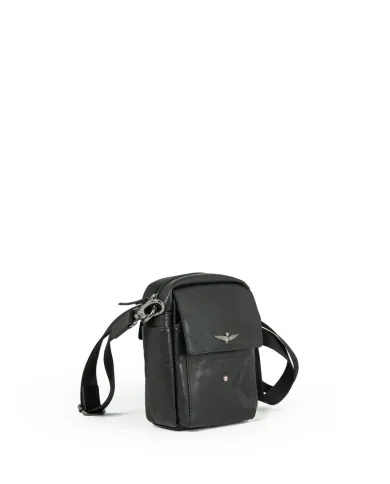 Aeronautica Militare Borsa uomo in pelle "Vintage" Nero
