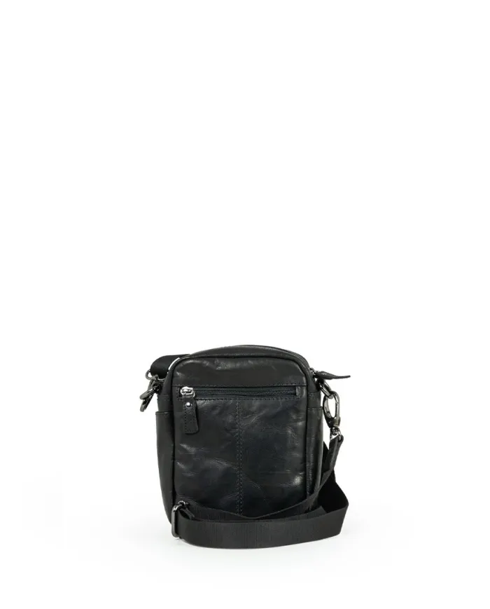Aeronautica Militare Borsa uomo in pelle "Vintage" Nero