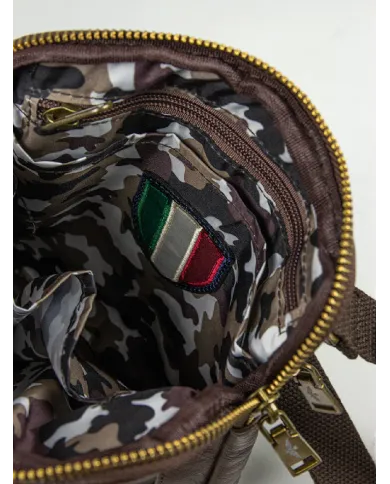 Aeronautica Militare Borsa piccola per uomo Pilot Testa moro