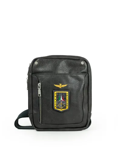Aeronautica Militare Borsa uomo grande Pilot Antracite