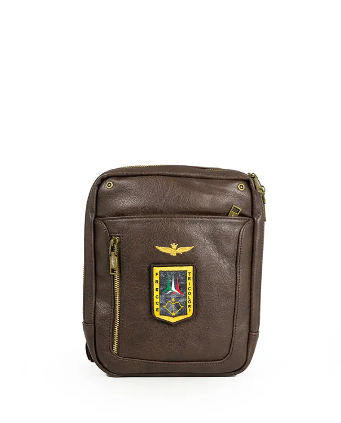 Aeronautica Militare Borsa uomo grande Pilot Testa moro
