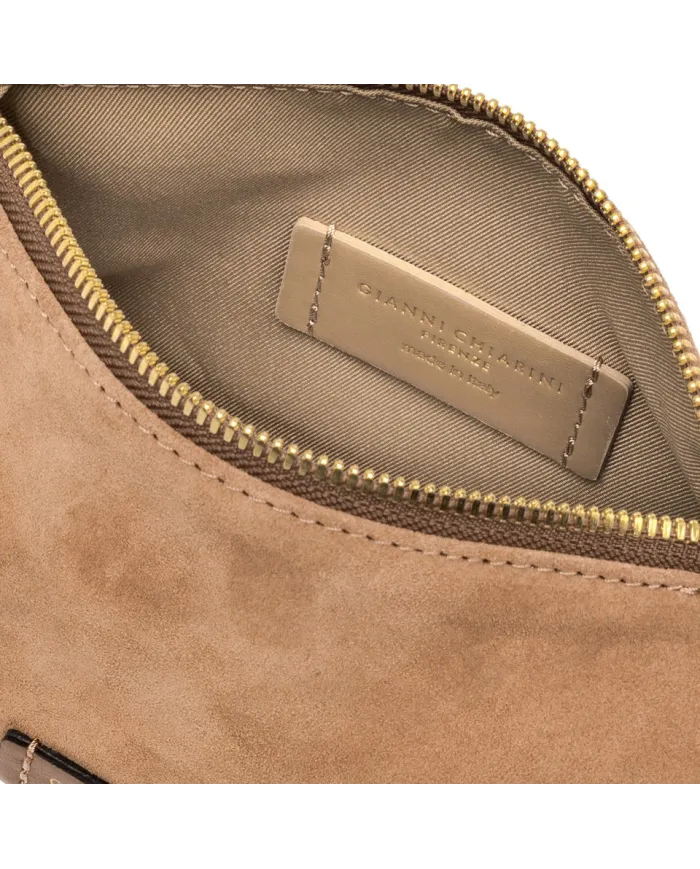 Gianni Chiarini Borsa piccola scamosciata Nora pouch Cuoio