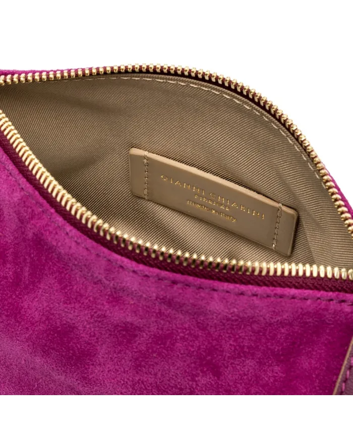 Gianni Chiarini Borsa piccola scamosciata Nora pouch Fucsia