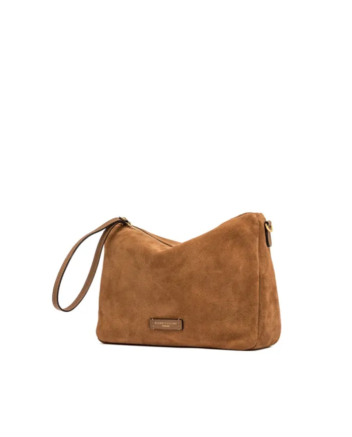 Gianni Chiarini Borsa grande scamosciata Nora pouch Cuoio