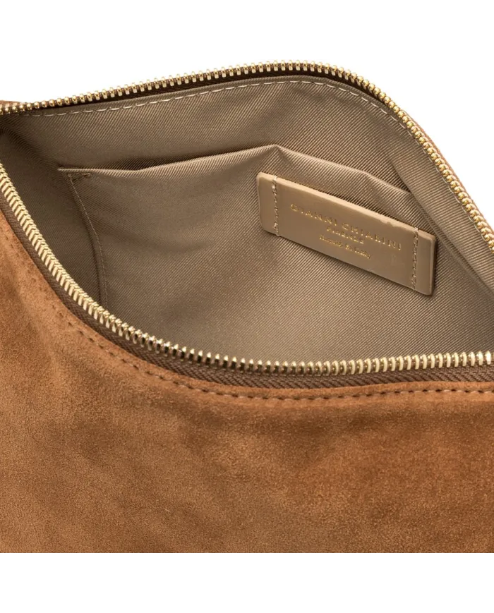 Gianni Chiarini Borsa grande scamosciata Nora pouch Cuoio