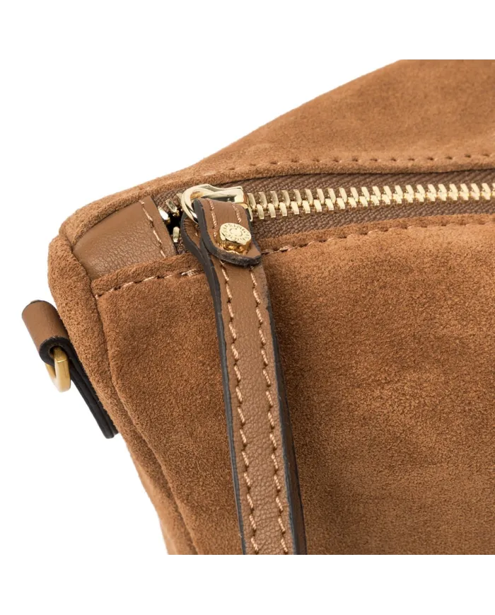 Gianni Chiarini Borsa grande scamosciata Nora pouch Cuoio