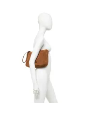 Gianni Chiarini Borsa grande scamosciata Nora pouch Cuoio