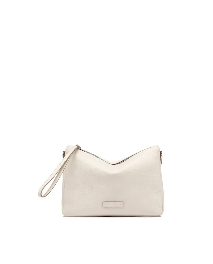 Gianni Chiarini Borsa grande in pelle Nora pouch Avorio