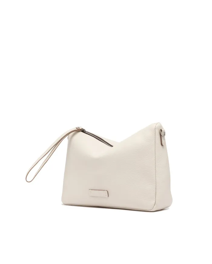Gianni Chiarini Borsa grande in pelle Nora pouch Avorio