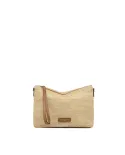 Gianni Chiarini Borsa in raffia Nora pouch Beige/Cuoio
