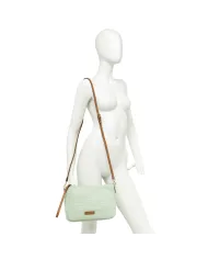 Gianni Chiarini Borsa in raffia Nora pouch Beige/Cuoio