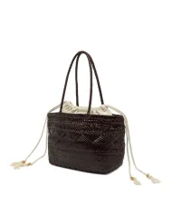 Gianni Chiarini Borsa in pelle intrecciata Testa moro