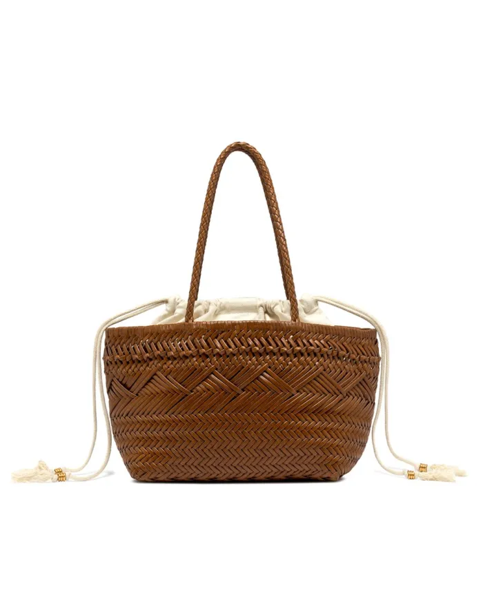 Gianni Chiarini Borsa in pelle intrecciata Cuoio
