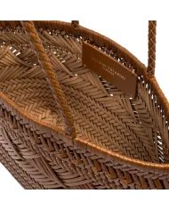 Gianni Chiarini Borsa in pelle intrecciata Cuoio