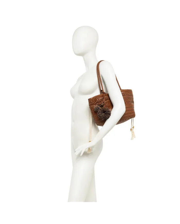 Gianni Chiarini Borsa in pelle intrecciata Cuoio
