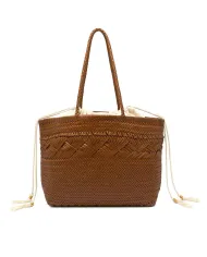 Gianni Chiarini Borsa grande pelle intrecciata Cuoio