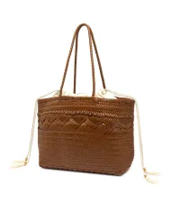 Gianni Chiarini Borsa grande pelle intrecciata Cuoio