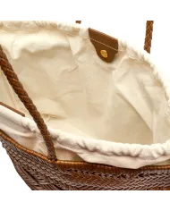 Gianni Chiarini Borsa grande pelle intrecciata Cuoio