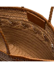 Gianni Chiarini Borsa grande pelle intrecciata Cuoio