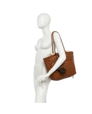 Gianni Chiarini Borsa grande pelle intrecciata Cuoio