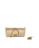 Gianni Chiarini Pochette Mercy in Paglia Intrecciata e pelle Beige