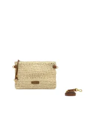 Gianni Chiarini Pochette uncinetto Nefeli Beige
