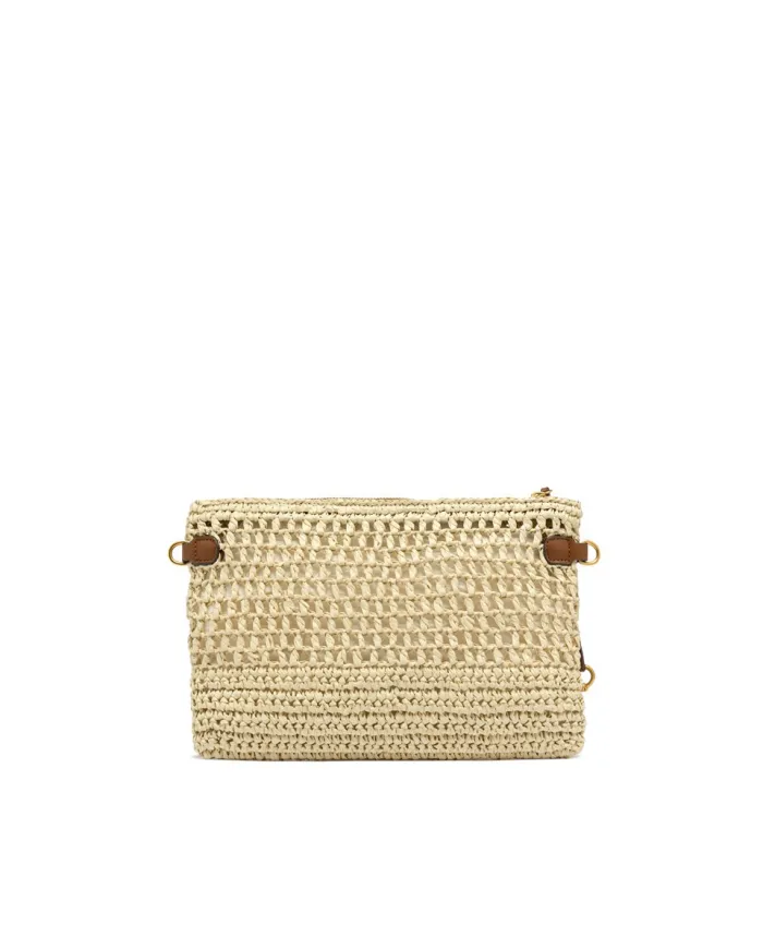 Gianni Chiarini Pochette uncinetto Nefeli Beige