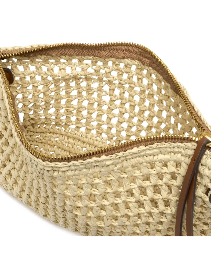 Gianni Chiarini Pochette uncinetto Nefeli Beige