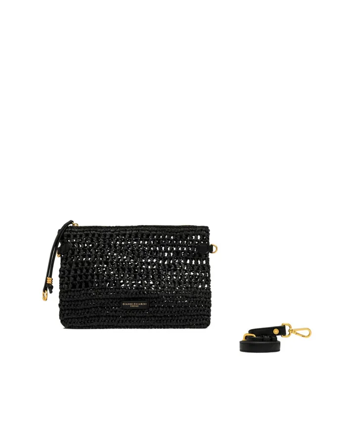 Gianni Chiarini Pochette uncinetto Nefeli Nero