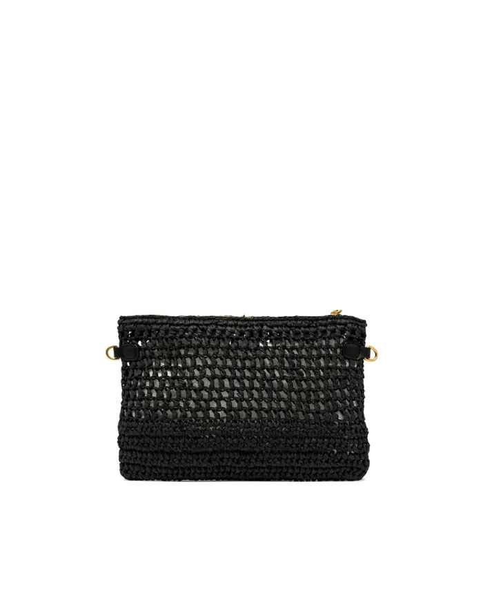 Gianni Chiarini Pochette uncinetto Nefeli Nero