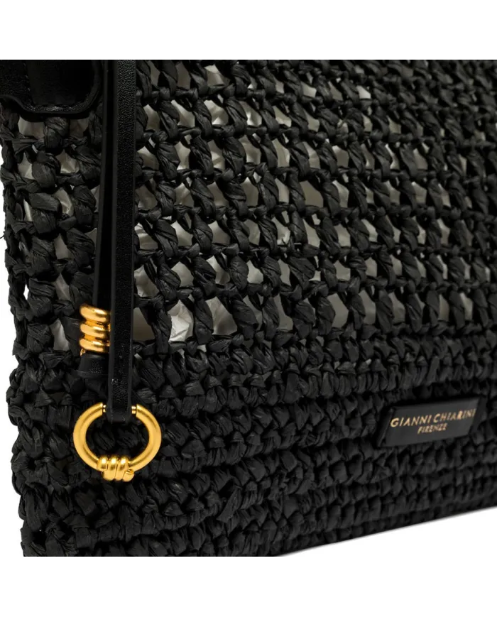 Gianni Chiarini Pochette uncinetto Nefeli Nero