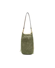 Gianni Chiarini Borsa Secchiello in Paglia Crochet Nefeli Verde