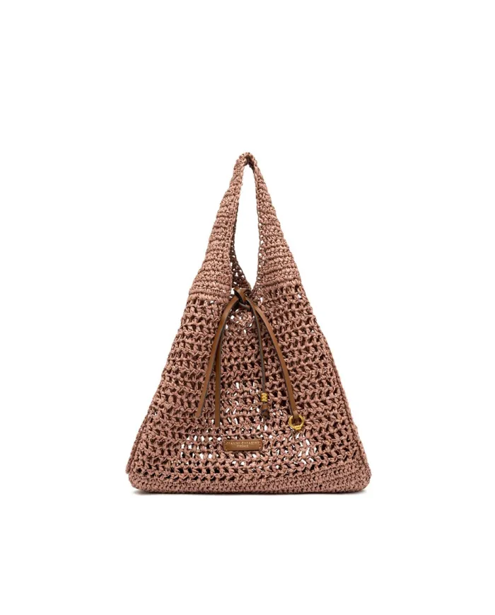 Gianni Chiarini Borsa rafia crochet Nefeli Rosa