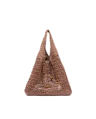 Gianni Chiarini Borsa rafia crochet Nefeli Rosa