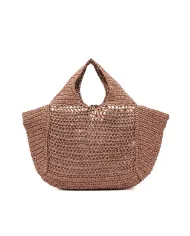 Gianni Chiarini Borsa rafia crochet Nefeli Rosa