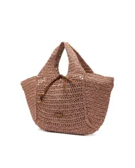 Gianni Chiarini Borsa rafia crochet Nefeli Rosa