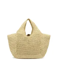 Gianni Chiarini Borsa rafia crochet Nefeli Beige