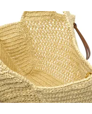 Gianni Chiarini Borsa rafia crochet Nefeli Beige
