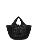 Gianni Chiarini Borsa rafia crochet Nefeli Nero