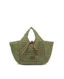 Gianni Chiarini Borsa rafia crochet Nefeli Verde