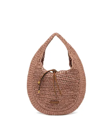 Gianni Chiarini Borsa rafia crochet Nefeli Rosa