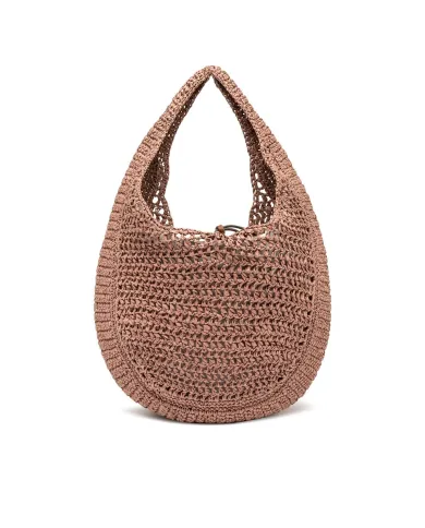 Gianni Chiarini Borsa rafia crochet Nefeli Rosa