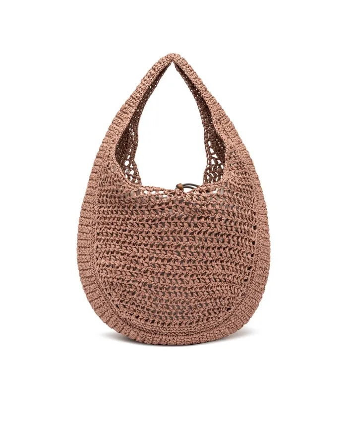 Gianni Chiarini Borsa rafia crochet Nefeli Rosa