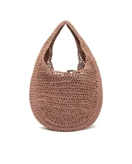 Gianni Chiarini Borsa rafia crochet Nefeli Rosa
