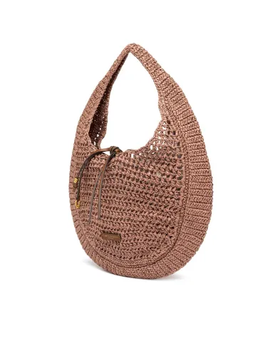 Gianni Chiarini Borsa rafia crochet Nefeli Rosa